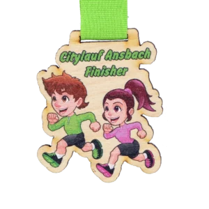 Custom made medal for City Run Ansbach 2022