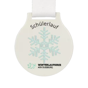 Custom made medal for Winter Run Asv Duisburg