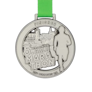 Custom made medal for Bernburger Halb Marathon