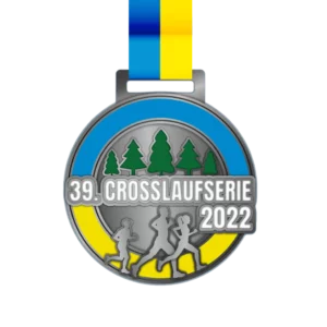 Custom made medal for Crosslaufserie