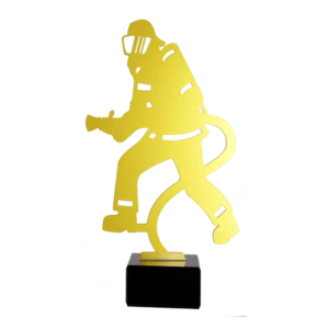 Custom made trophy for Statuette “Golden Firefighter”