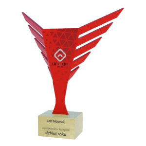 Custom made trophy for Tagline Space
