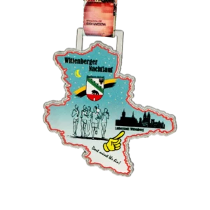 Custom made medal for Wittenberger Nachtlauf
